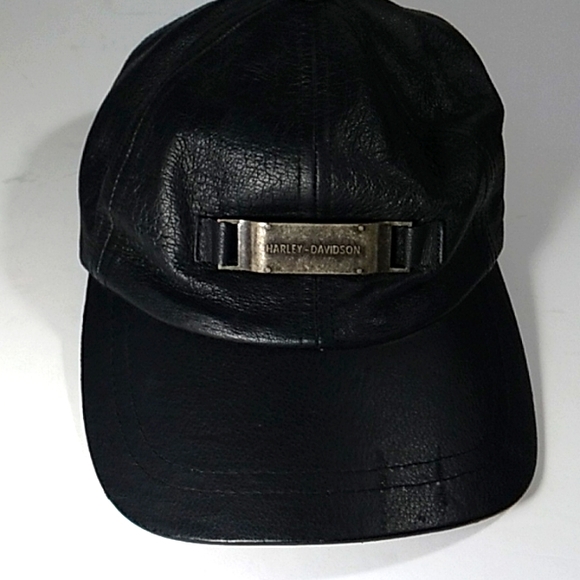 Motorcycle hat Accessories Harley Davison Woman Black Leather